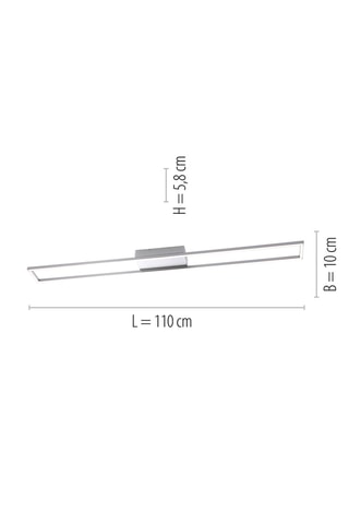 Ledplafondlamp Inigo - Zilverkleurig - 17,4/1,3 W