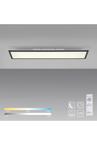 Ledplafondlamp Flat - Zwart - 20 W