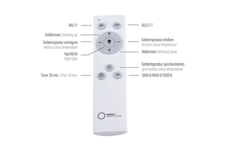 Ledplafondlamp Flat - Zwart - 20 W