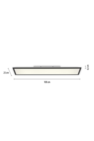 Ledplafondlamp Flat - Zwart - 20 W