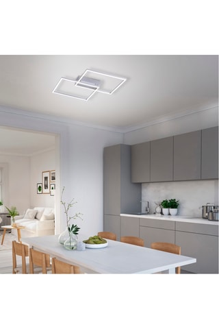 Ledplafondlamp Iven - Zilverkleurig - 2 x 20 W