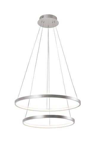 Ledhanglamp Helike - Zilverkleurig - 2 x 41 W