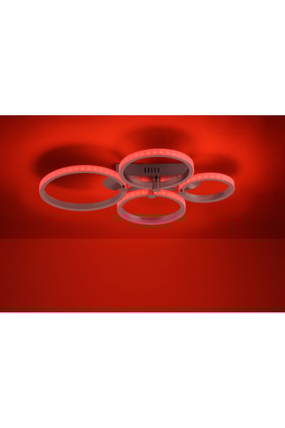 Ledplafondlamp Lolasmart-Johanna - Zilverkleurig - 2 x 5/6/7 W