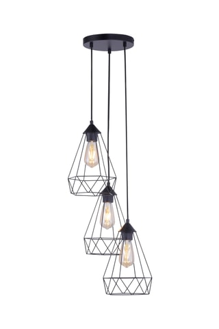 Hanglamp Skeletton - Zwart - 3 x 60 W