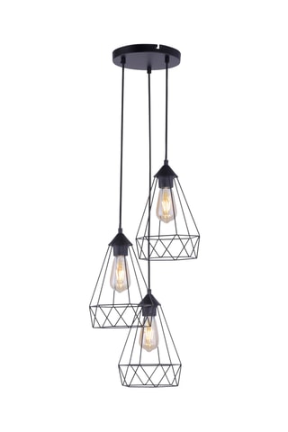 Hanglamp Skeletton - Zwart - 3 x 60 W