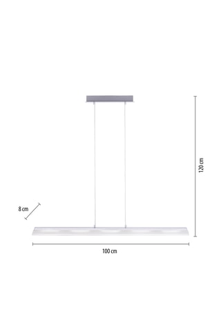 Ledhanglamp Lolasmart-Zara - Zilverkleurig - 5 x 4,4 W