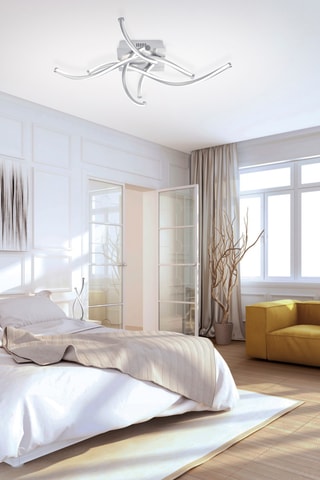 Ledplafondlamp connecté Q-Malina - Wit - 4 x 9 W