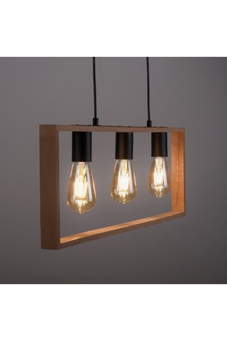 Hanglamp Franky - Zwart en Goudkleurig - 3 x 60 W