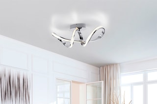 Ledplafondlamp Melinda - Zilverkleurig - 30 W