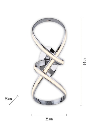 Ledplafondlamp Melinda - Zilverkleurig - 30 W