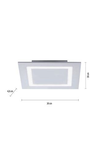 Ledplafondlamp Q-Miran - Zilverkleurig - 21 W