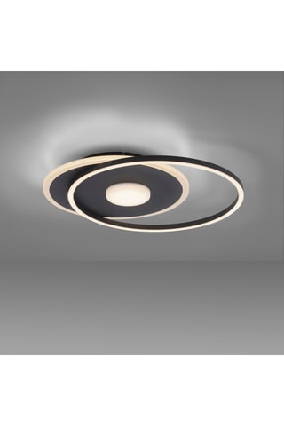 Ledplafondlamp Domino - Zwart - 26,5 W