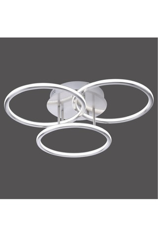 Ledplafondlamp Q-Nevio - Zilverkleurig - 3 x 13,5 W