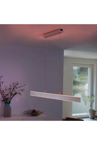 Ledhanglamp Q-Adriana - Zilverkleurig - 2 x 15 W
