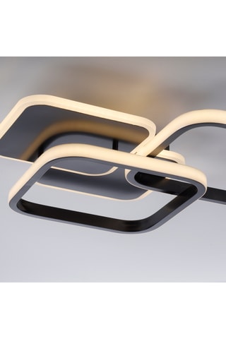 Ledplafondlamp Sevent - Zwart - 36 W