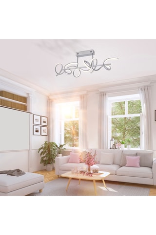 Ledplafondlamp Curls - Zilverkleurig - 8,6 W