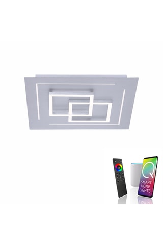 Ledplafondlamp Q-Linea - Zilverkleurig - 10/3 W