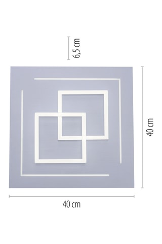 Ledplafondlamp Q-Linea - Zilverkleurig - 10/3 W