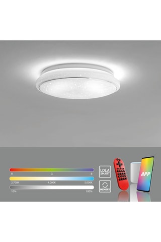 Ledplafondlamp connecté Jupi - Wit - 36 W