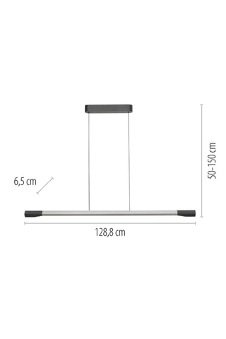 Ledhanglamp Hoop - Grijs - 24 W