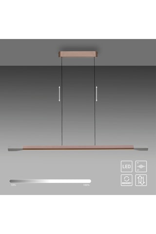 Ledhanglamp Hoop - Bruin - 24 W