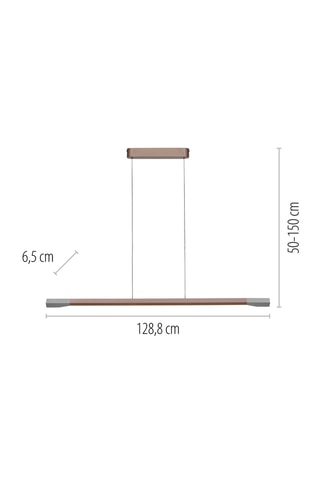 Ledhanglamp Hoop - Bruin - 24 W