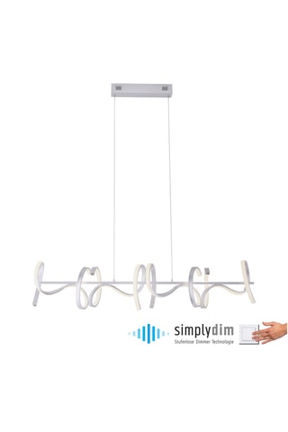 Ledhanglamp Curls - Wit - 4 x 10,2 W