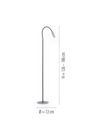 Ledstaanlamp Pure Gemin - Zilverkleurig - 4,8 W