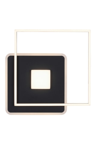 Ledplafondlamp Domino - Zwart - 26 W