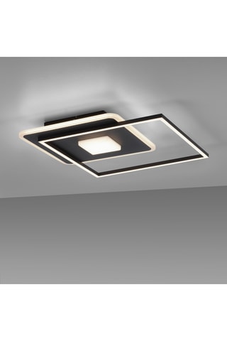 Ledplafondlamp Domino - Zwart - 26 W