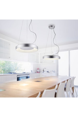 Ledhanglamp Keto Anika - Zilverkleurig - 26,5 W