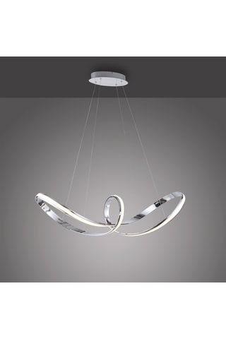 Ledhanglamp Melinda - Zilverkleurig - 39 W