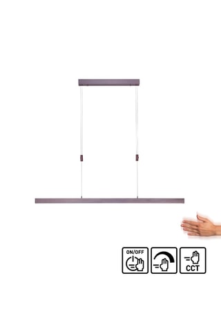 Ledhanglamp Adriana - Bruin - 3 x 13 W