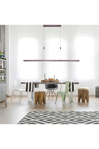 Ledhanglamp Adriana - Bruin - 3 x 13 W