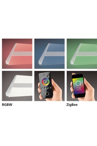 Ledhanglamp Q-Riller - Grijs - 2 x 14 W