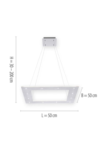 Ledhanglamp Pure Cosmo - Zilverkleurig - 20 x 1 W/1 x 16 W