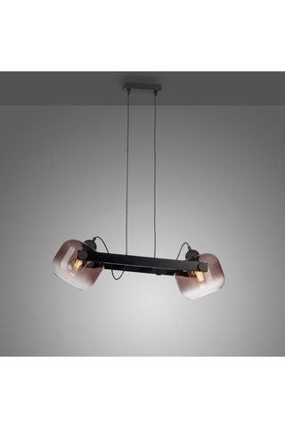 Hanglamp Cup - Zwart - 2 x 60 W