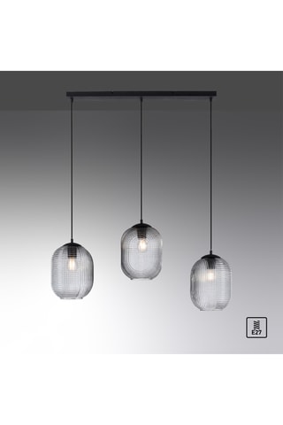 Hanglamp Shitake - Zwart - 3 x 10 W