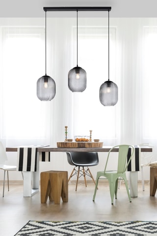 Hanglamp Shitake - Zwart - 3 x 10 W