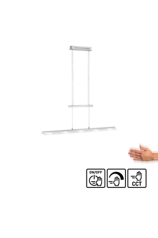 Ledhanglamp Nele - Zilverkleurig - 5 x 4 W