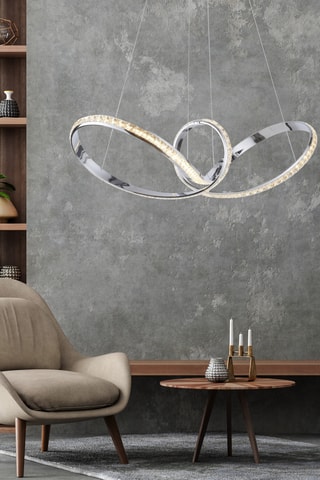 Ledhanglamp Tanja - Zilverkleurig - 39 W