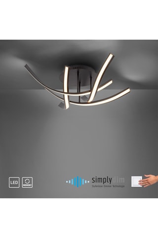 Ledplafondlamp Linda - Bruin - 4 x 3 W