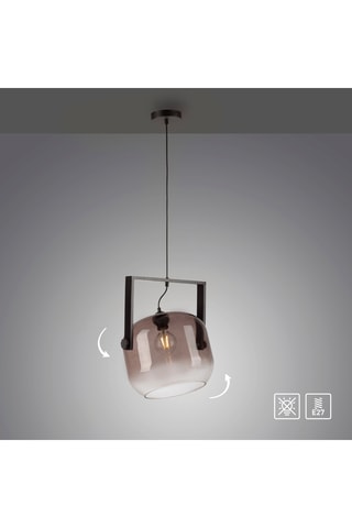 Hanglamp Cup - Zwart - 60 W