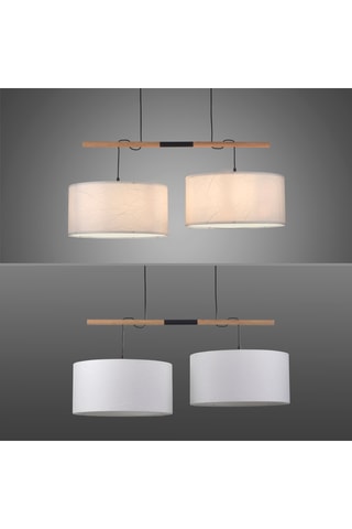 Hanglamp Gerda Sofie - Wit - 2 x 10 W