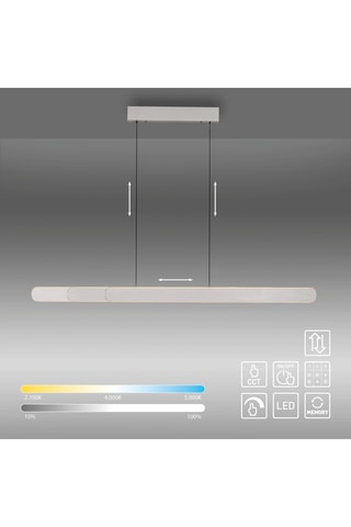 Ledhanglamp Adriana Round - Zilverkleurig - 3 x 24 W