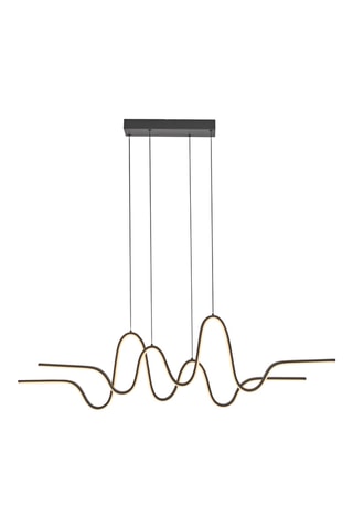 Ledhanglamp Altitude - Zwart - 2 x 59 W