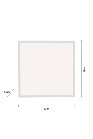 Ledplafondlamp Q-Flag - Wit - 46 W