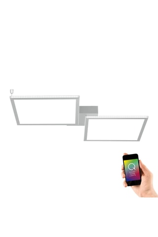 Smart Ledplafondlamp Q-Rosa - Wit - 2 x 24 W