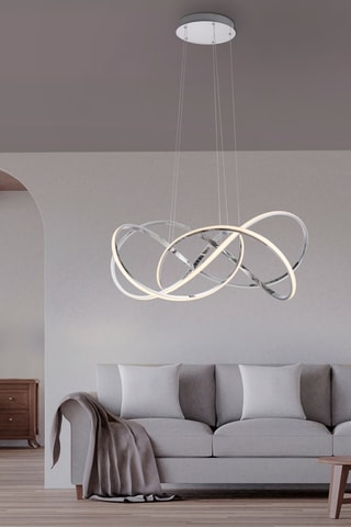 Ledhanglamp Kiribi - Zilverkleurig - 70 W