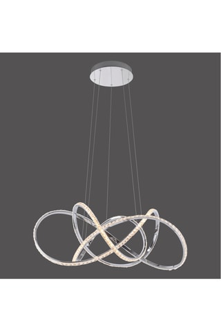 Ledhanglamp Kiribi - Zilverkleurig - 70 W